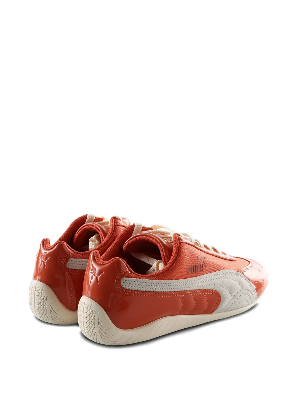 Puma Speedcat Patent Sneakers In Orange