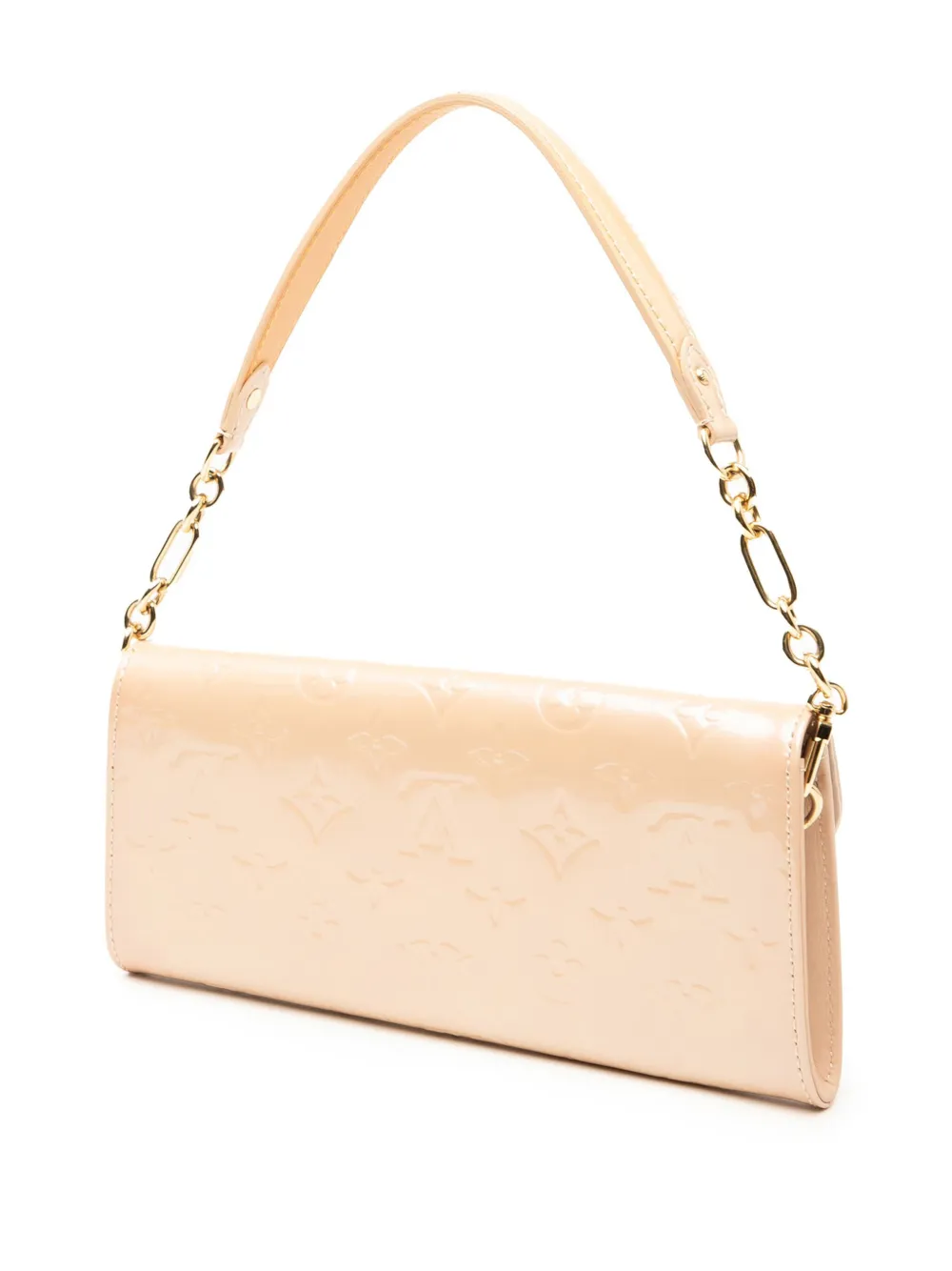 Pre-owned Louis Vuitton 2009 Monogram Vernis Sunset Boulevard Shoulder Bag In Brown