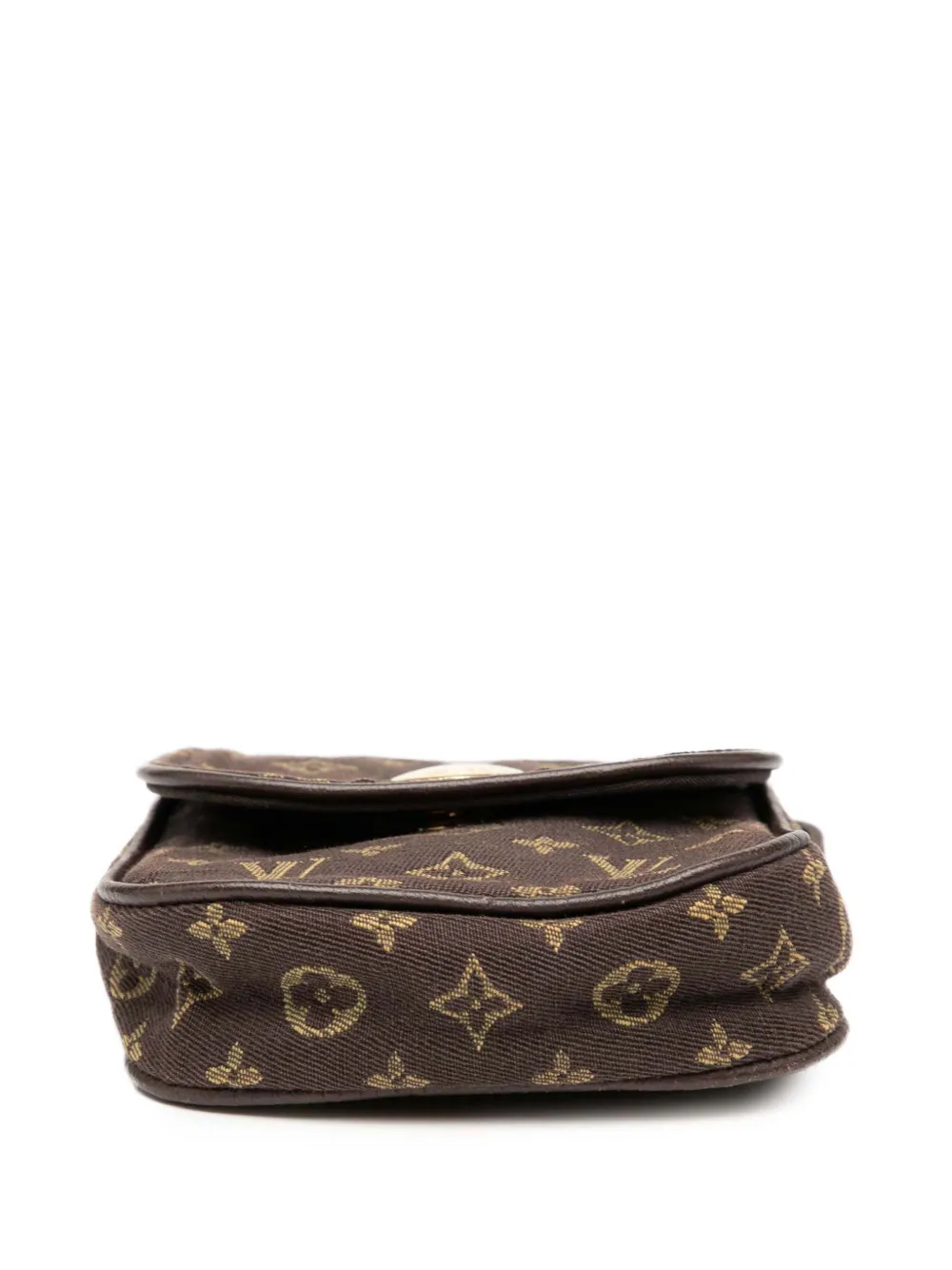 LOUIS VUITTON Pre-owned 2010-2025 Monogram Mini Lin Pochette Cancun Crossbody Bag In Brown