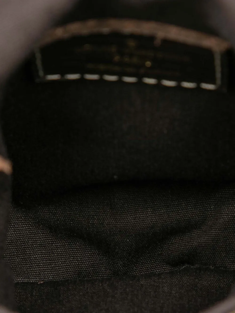 LOUIS VUITTON Pre-owned 2010-2025 Monogram Mini Lin Pochette Cancun Crossbody Bag In Brown