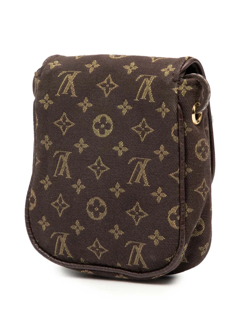 LOUIS VUITTON Pre-owned 2010-2025 Monogram Mini Lin Pochette Cancun Crossbody Bag In Brown