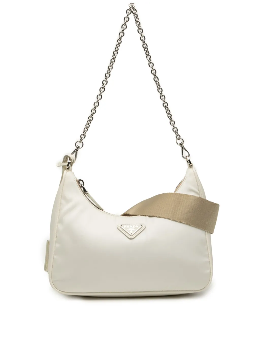 Prada Pre-Owned 2019-2025 Re Nylon Re Edition 2005 satchel - Bianco