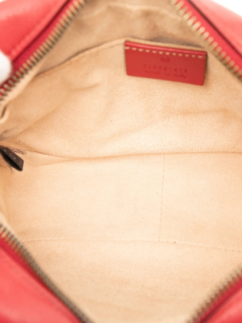 Pre-owned Gucci 2016-2025 Mini Gg Marmont Matelasse Leather Crossbody Bag In Red