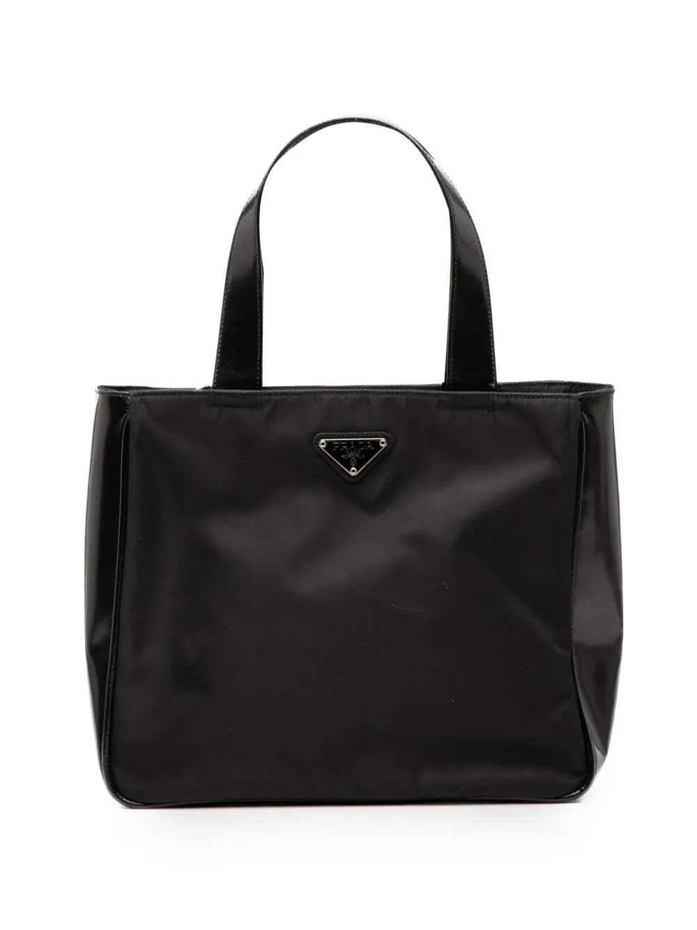 Prada Pre-Owned 2000-2013 Spazzolato Trimmed Tessuto handbag - ブラック Prada Pre-Owned 2000-2013 Spazzolato Trimmed Tessuto handbag - ブラック