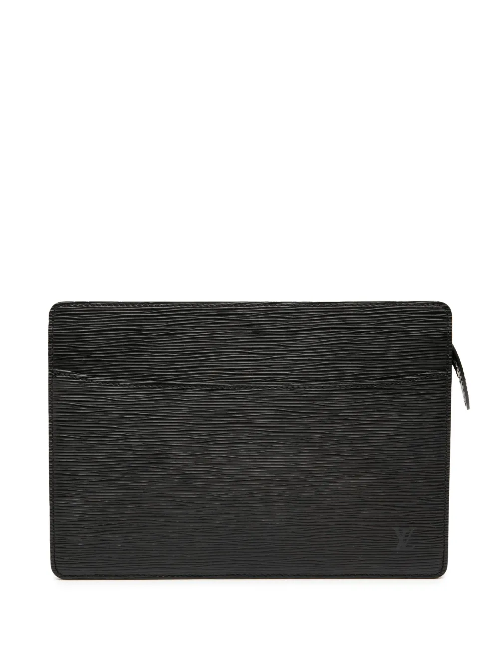 Louis Vuitton Pre-Owned 2001 Epi Pochette Homme clutch bag - ブラック Louis Vuitton Pre-Owned 2001 Epi Pochette Homme clutch bag - ブラック