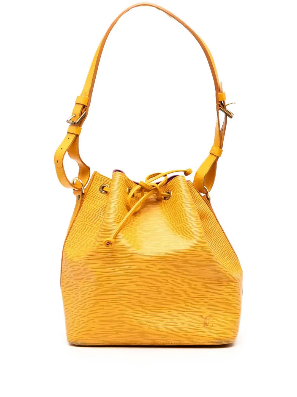 Louis Vuitton Pre-Owned 1997 Epi Petit Noe bucket bag - イエロー Louis Vuitton Pre-Owned 1997 Epi Petit Noe bucket bag - イエロー