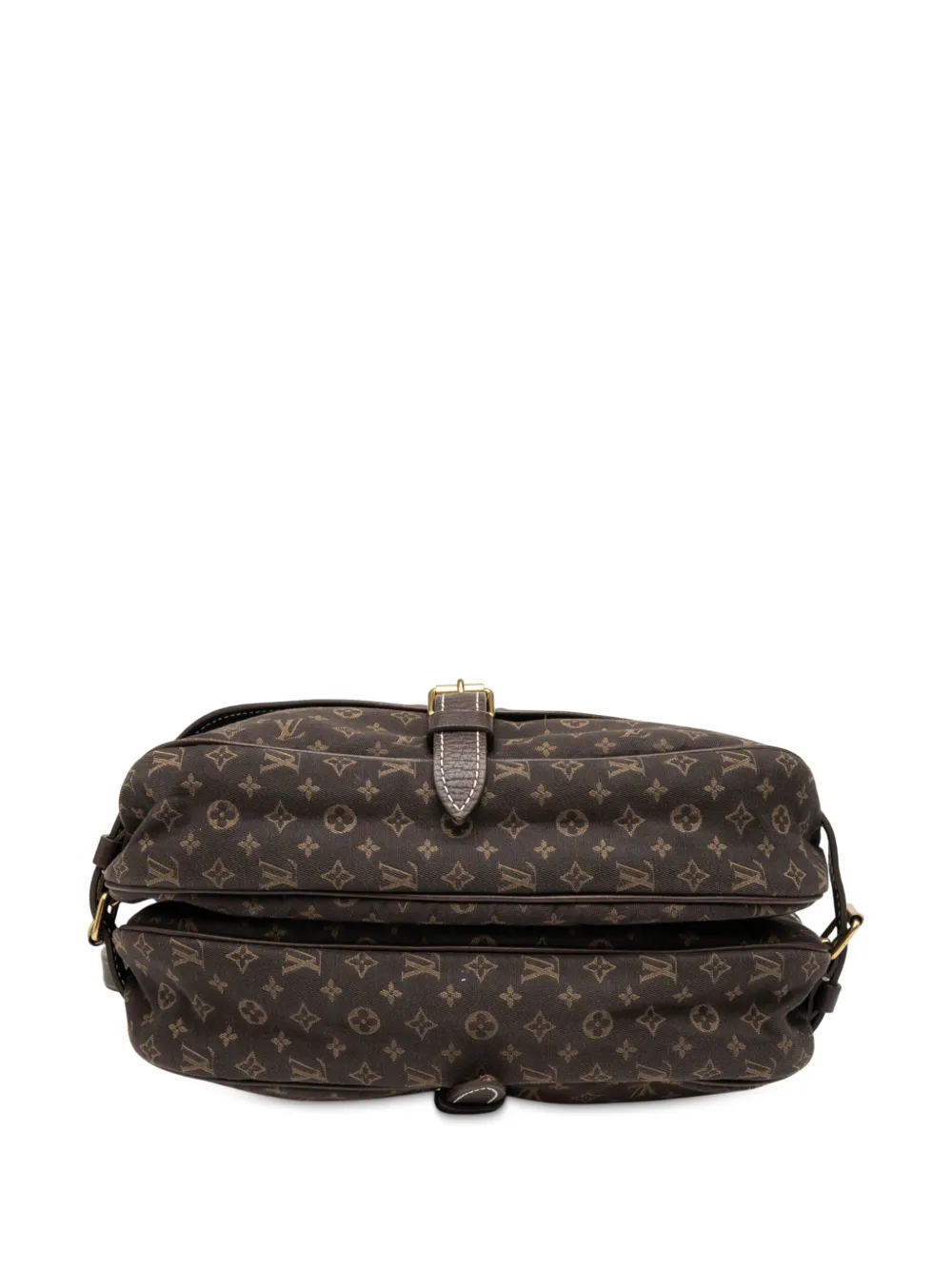 Pre-owned Louis Vuitton 2007 Monogram Mini Lin Saumur 30 Crossbody Bag In Brown