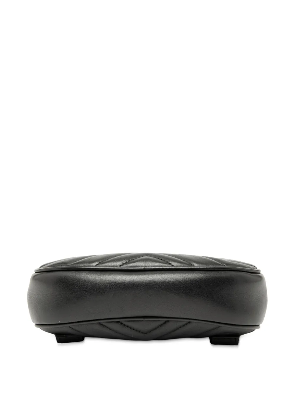 GUCCI Pre-owned 2016-2025 Gg Marmont Matelasse Leather Belt Bag In Black