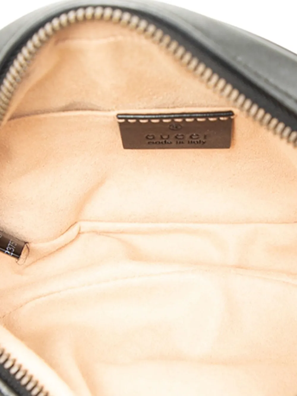 GUCCI Pre-owned 2016-2025 Gg Marmont Matelasse Leather Belt Bag In Black