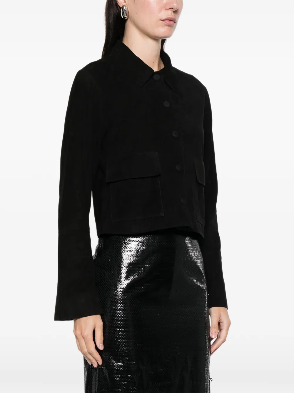 By Malene Birger Annie Pocket-buttoned Jacket In Black