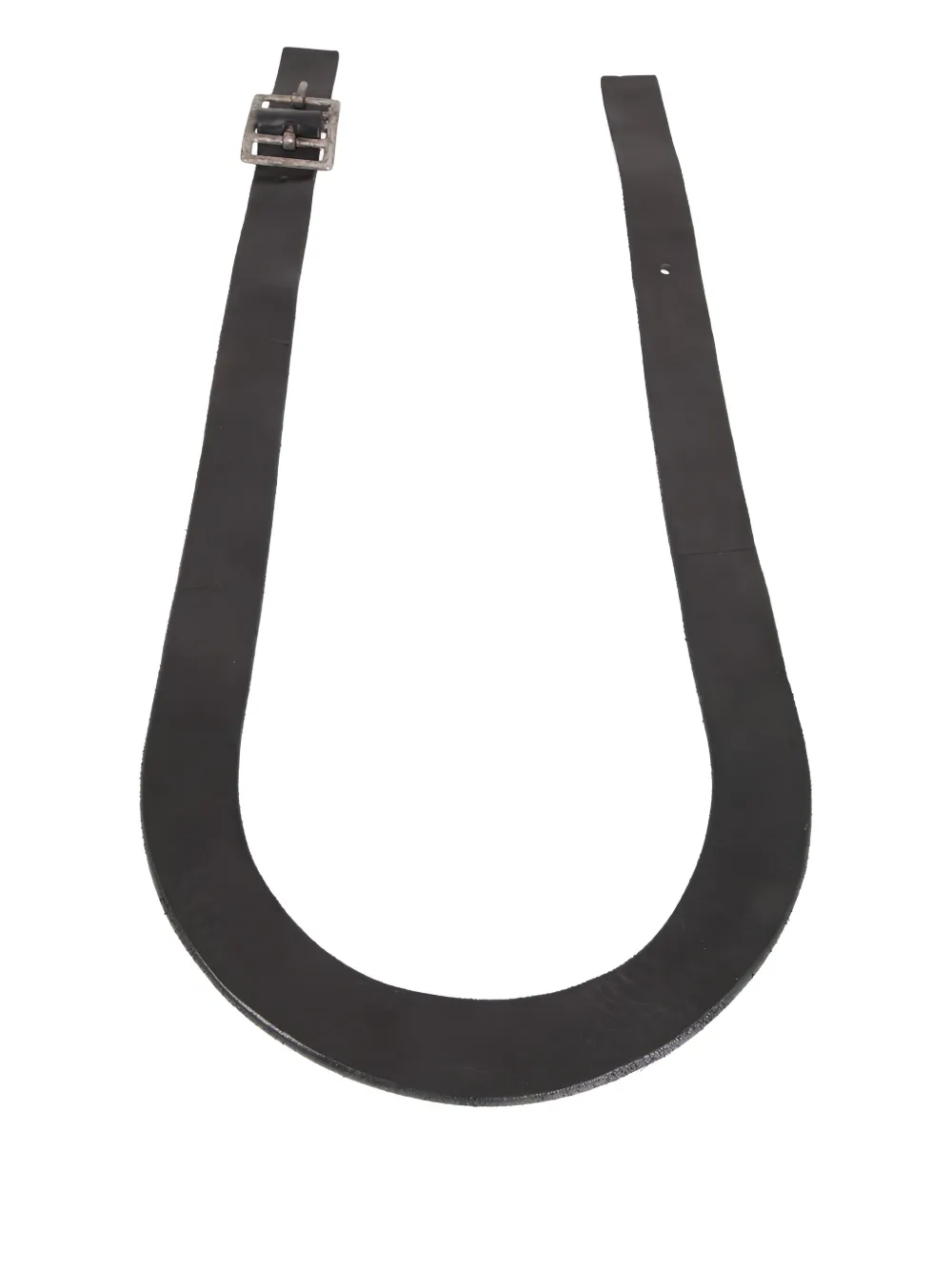 Carol Christian Poell tanned buckle belt - Zwart