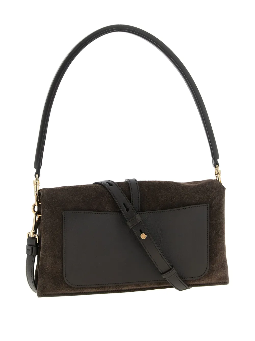 Tod's mini T Timeless suede shoulder bag - Bruin