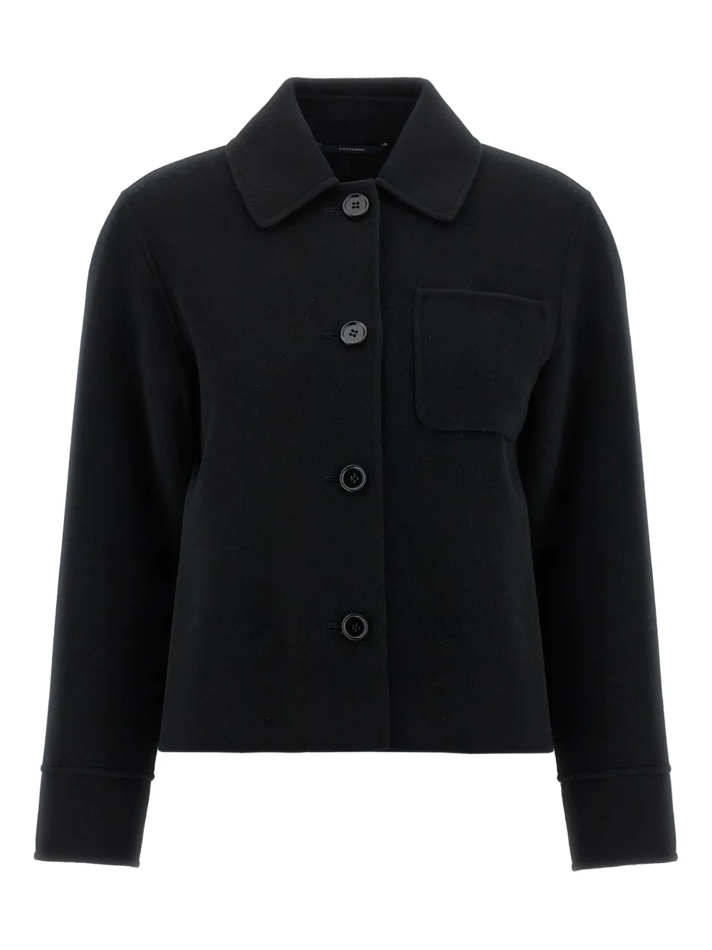 Max Mara button-fastening coat - ブラック Max Mara button-fastening coat - ブラック