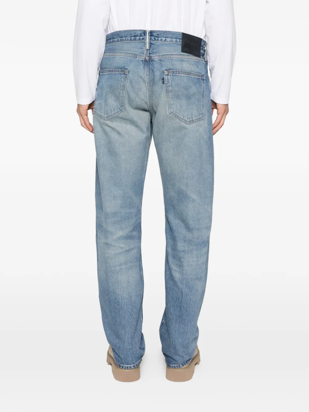 Levi's Distressed Belt-loop Jeans In Blue