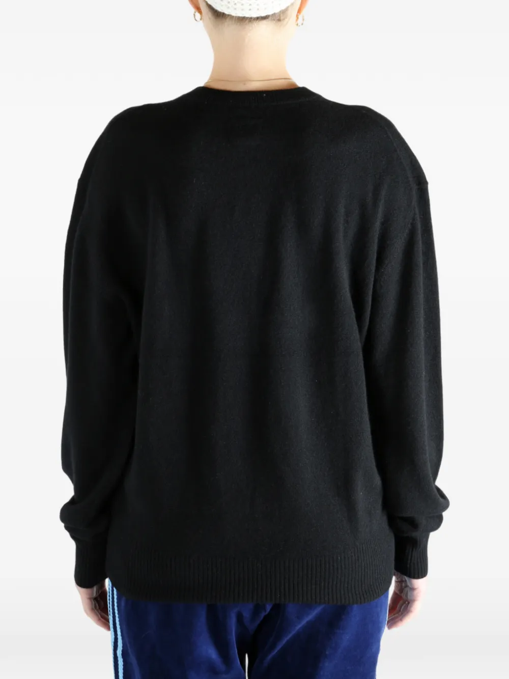 Totême Ribbed Crew-neck Sweater In Black
