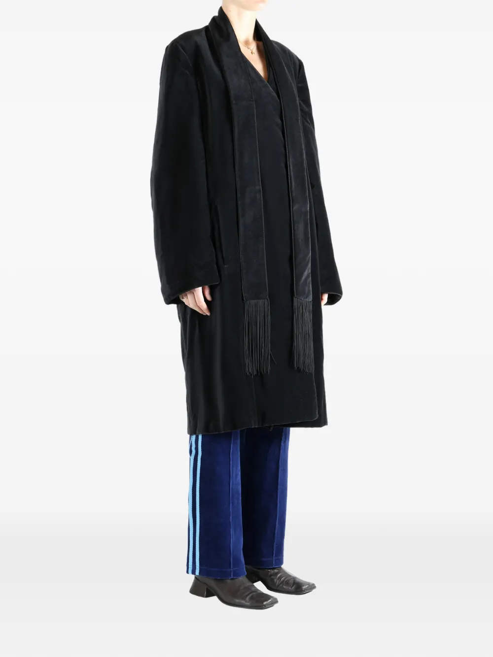 Totême Scarf-collar Coat In Black