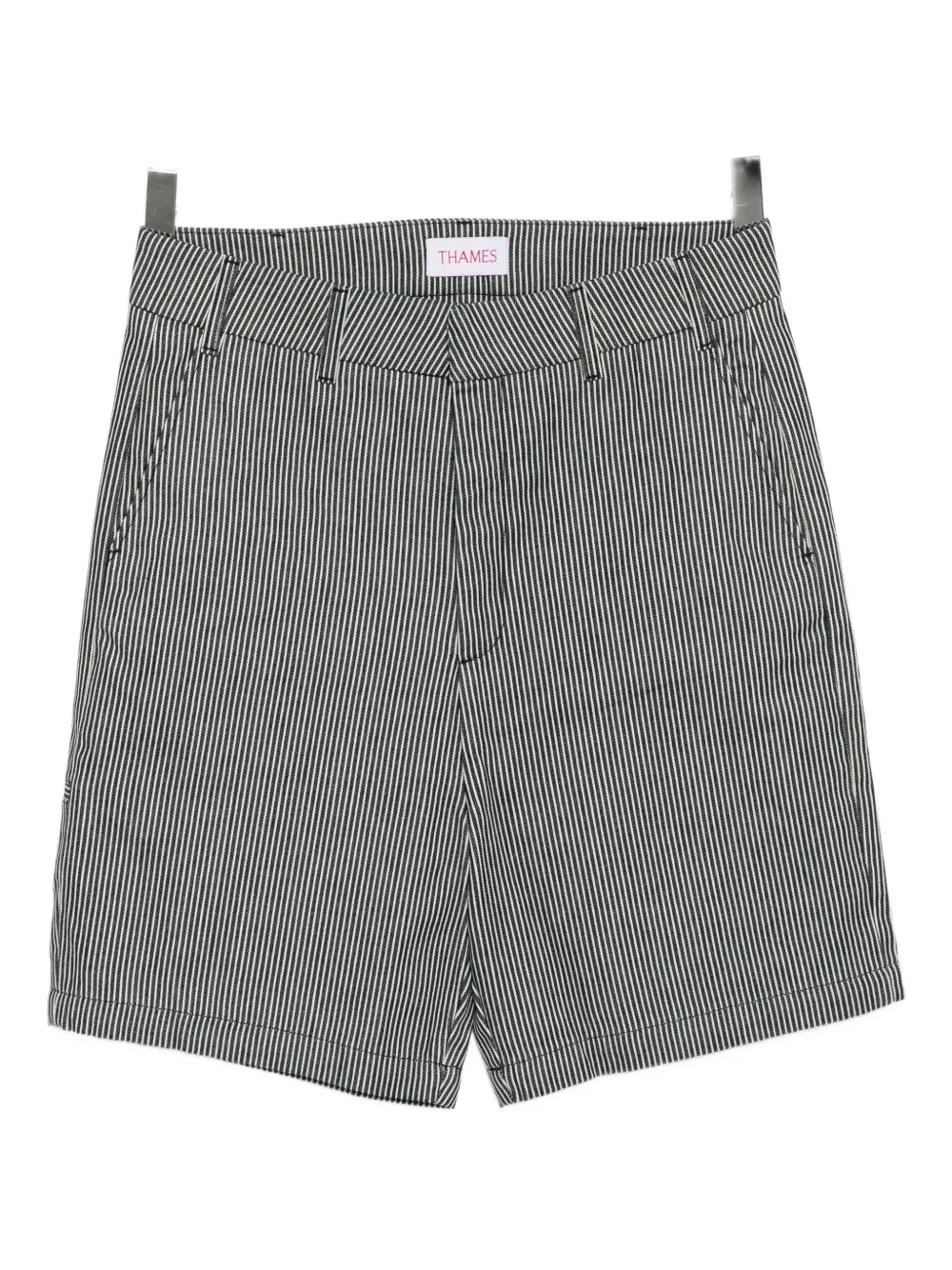 THAMES MMXX striped denim shorts - Nero