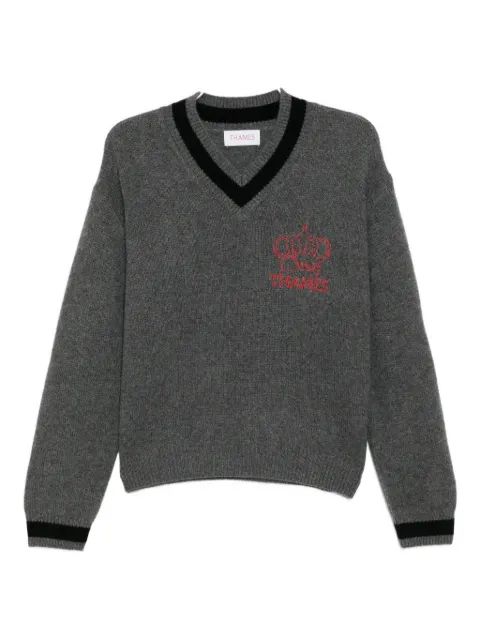 THAMES MMXX cashmere v-neck sweater