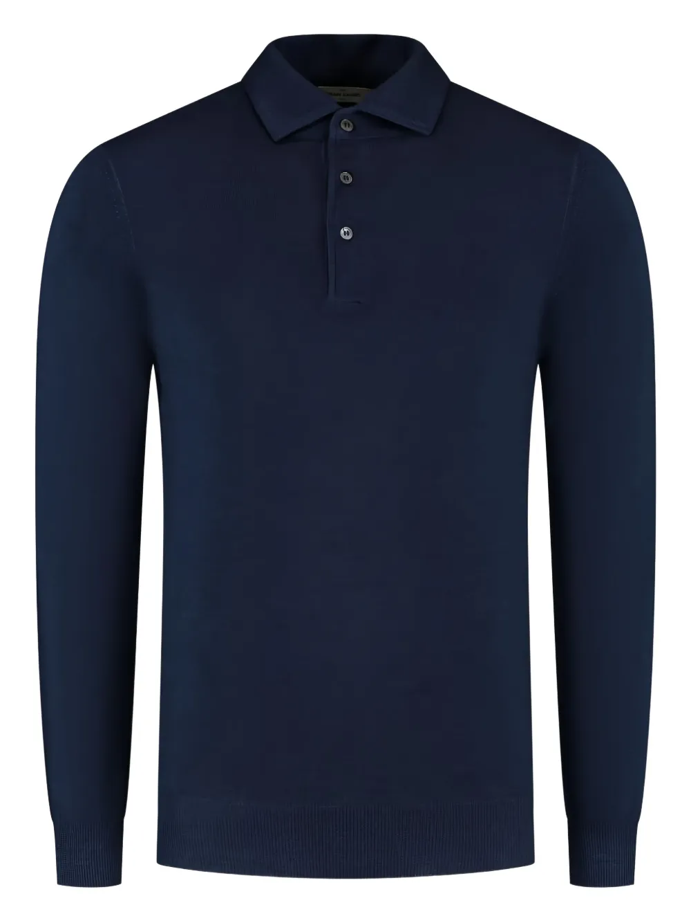 Gran Sasso long-sleeved polo shirt - Blu