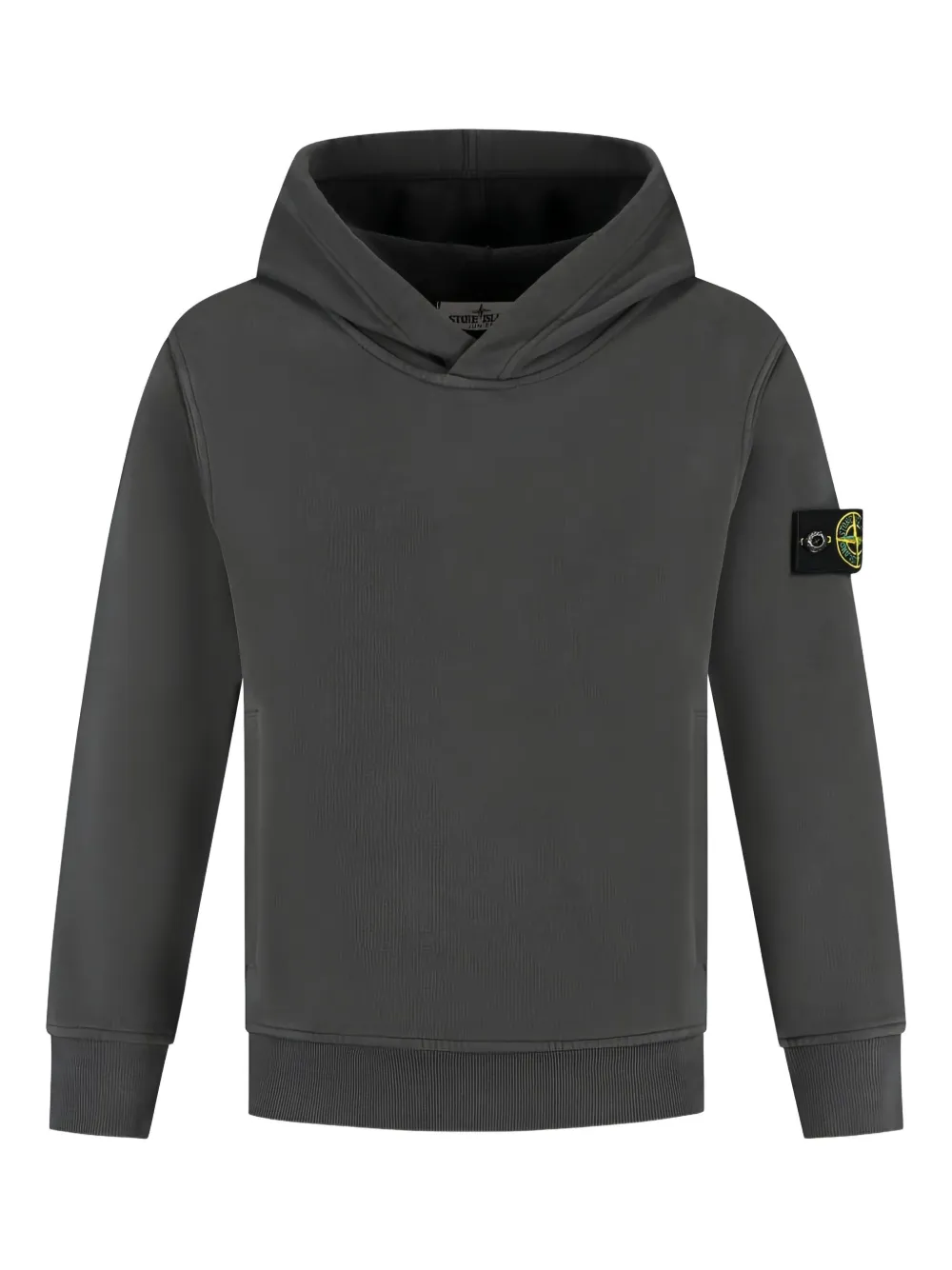 Stone Island Junior Compass-badge hoodie | Grey | Image 1