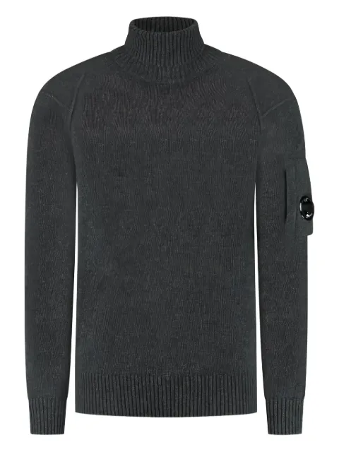 C.P. Company Lens-detail roll-neck sweater