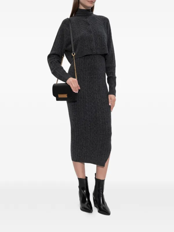 AllSaints Sabine high-neck cable-knit Dress | Grey | FARFETCH JO AllSaints Sabine high-neck cable-knit Dress | Grey | FARFETCH JO