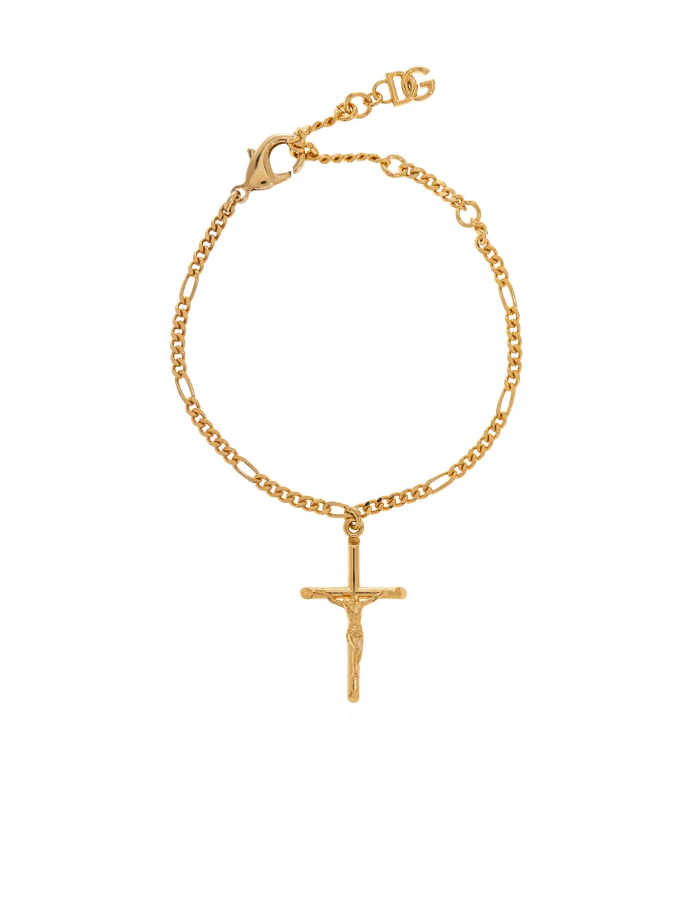 Dolce & Gabbana cross-pendant bracelet - Oro