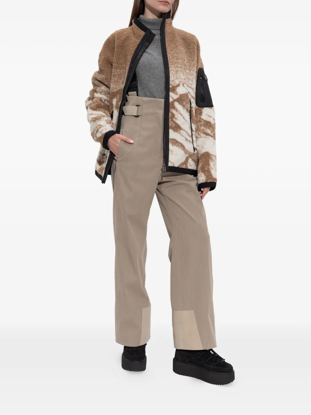 Sease Aoraki Suspenders Ski Trousers In Brown