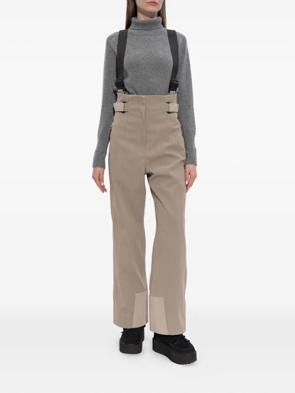 Sease Aoraki Suspenders Ski Trousers In Brown