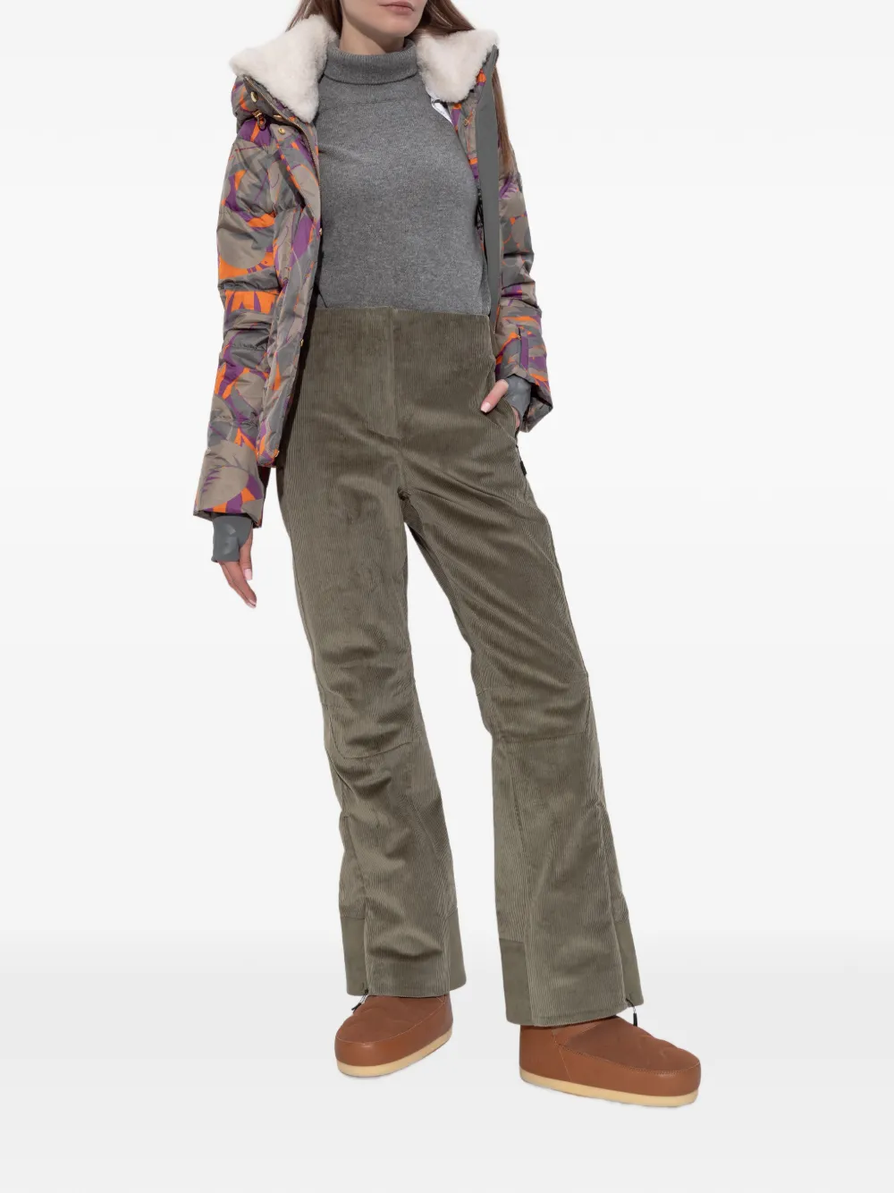 Sease Akuna Corduroy Ski Trousers In Green