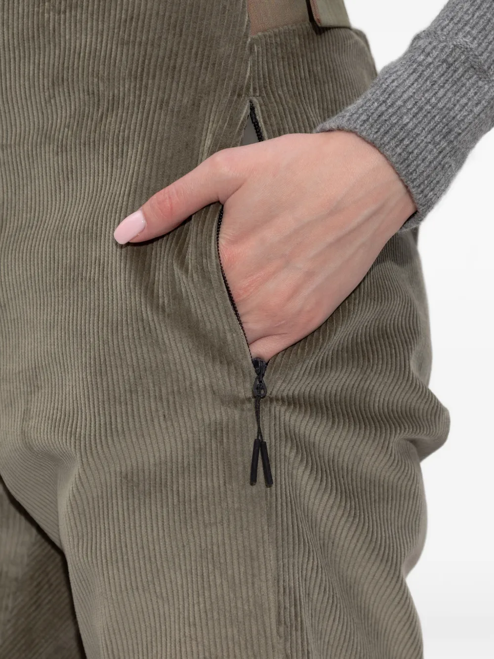 Sease Akuna Corduroy Ski Trousers In Green