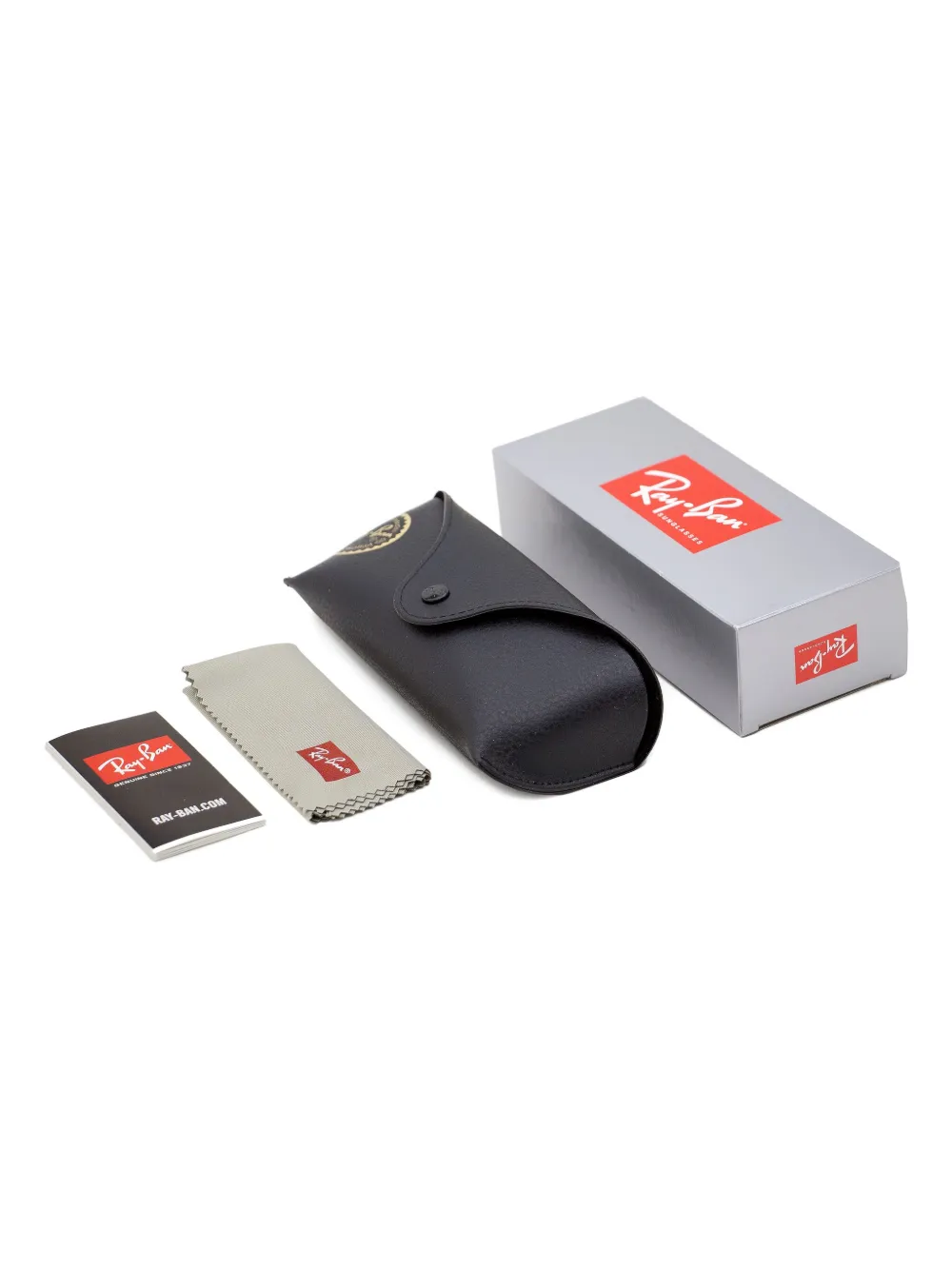 Ray-Ban Zonnebril met vierkant montuur Zwart