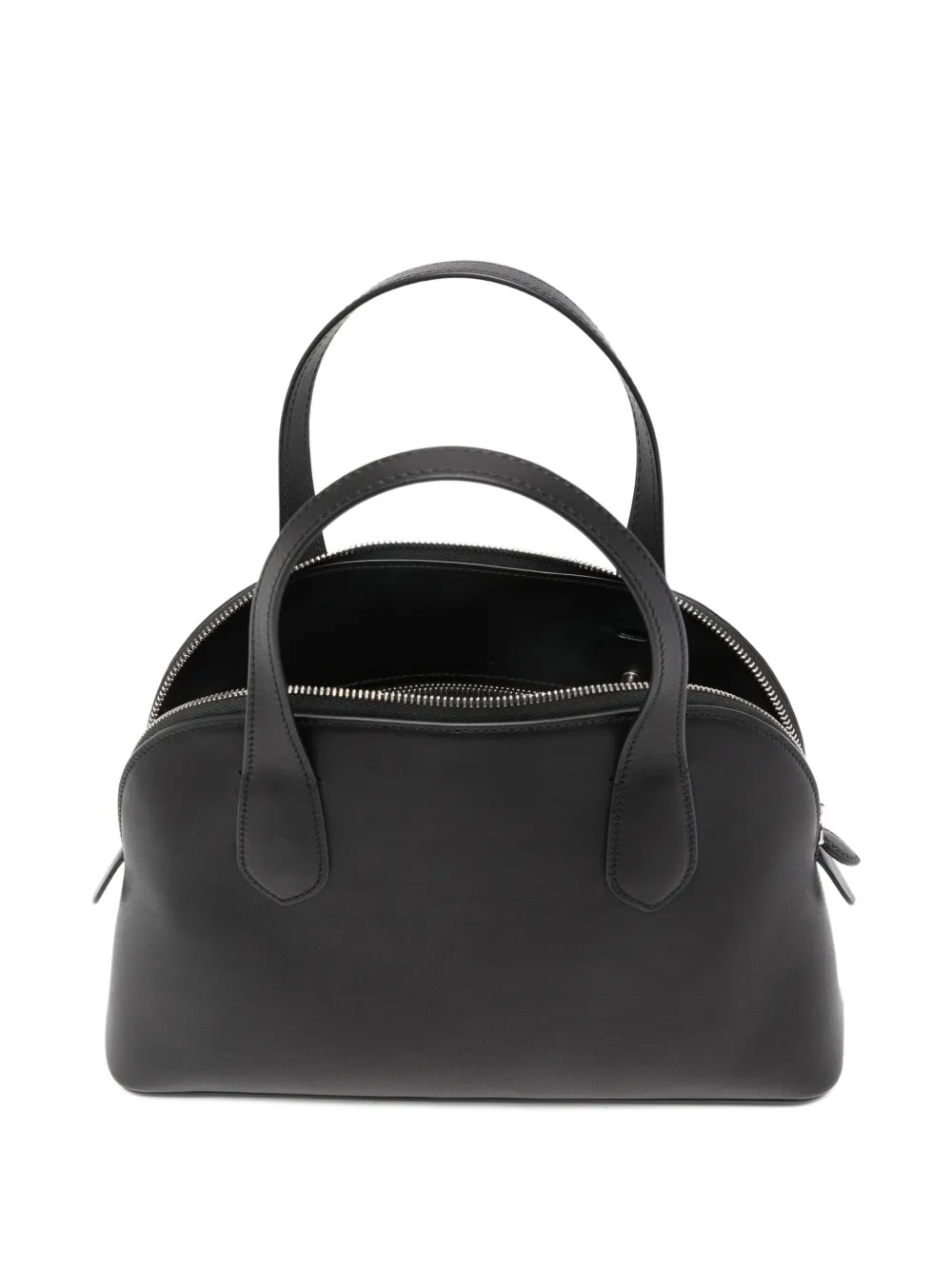 The Row Medium Ingrid Tote Bag In Black