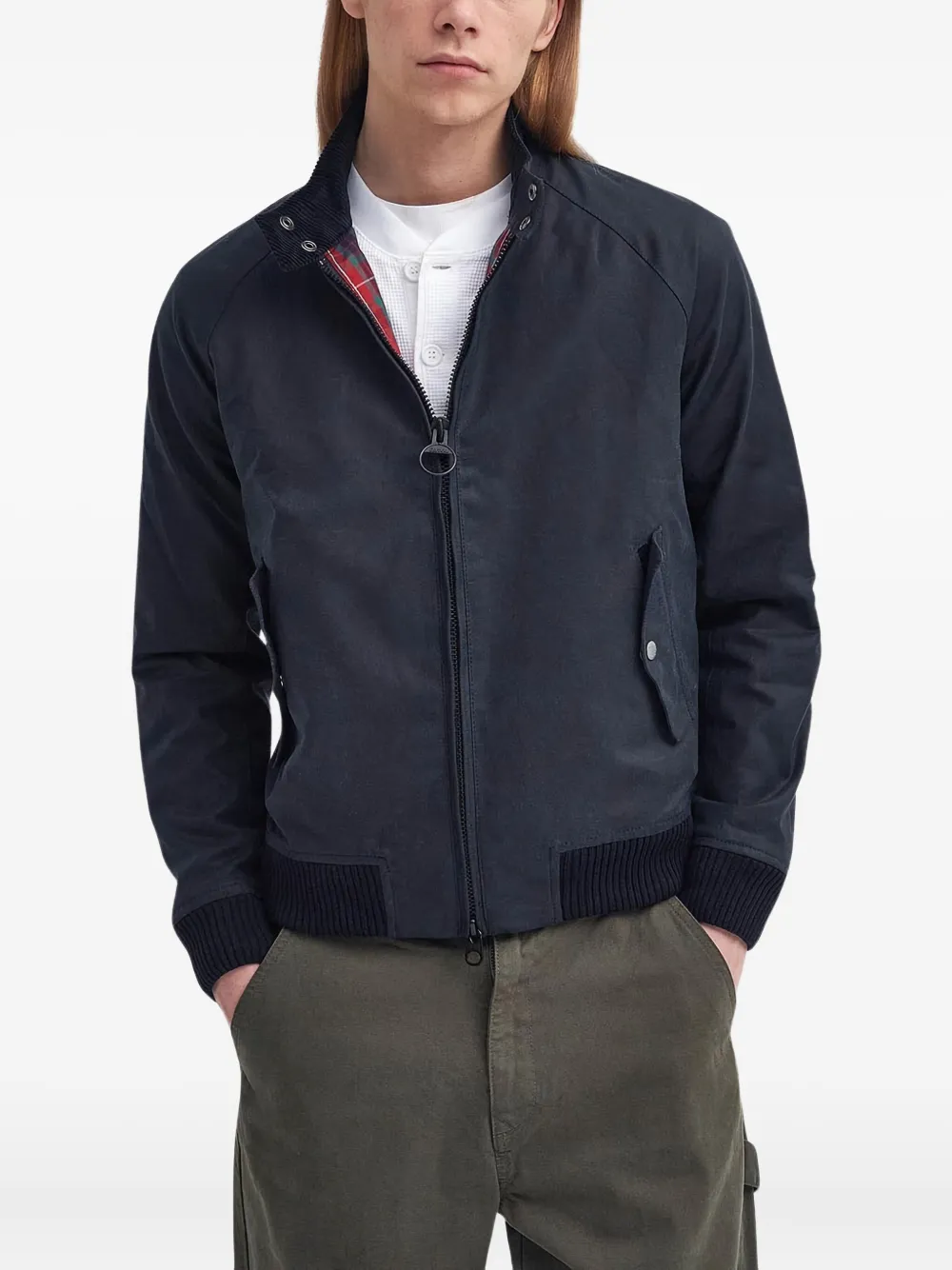Baracuta x Barbour Porton jack Blauw