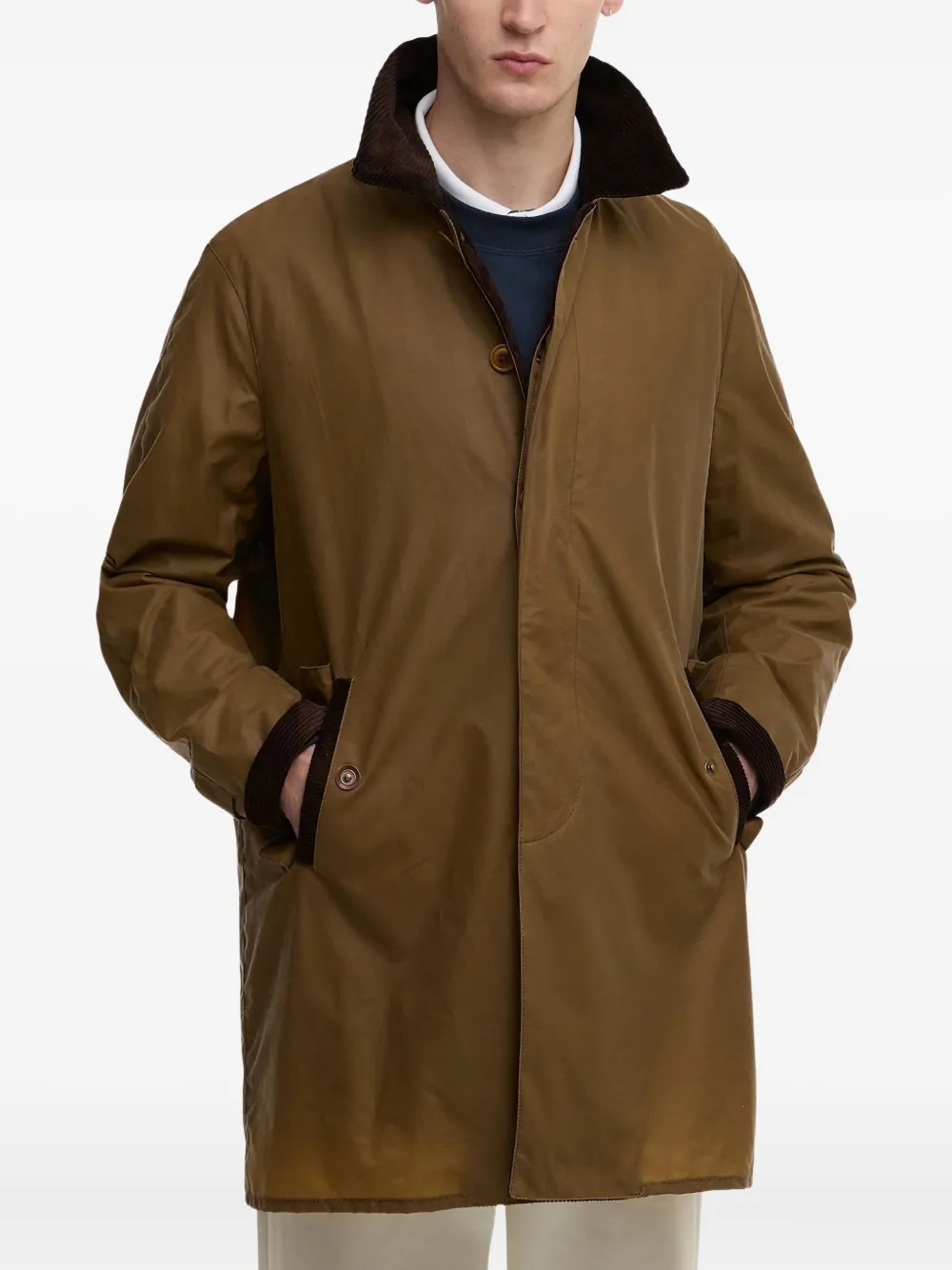 Baracuta X Barbour Tyne Waxed Coat Clothing In Brown