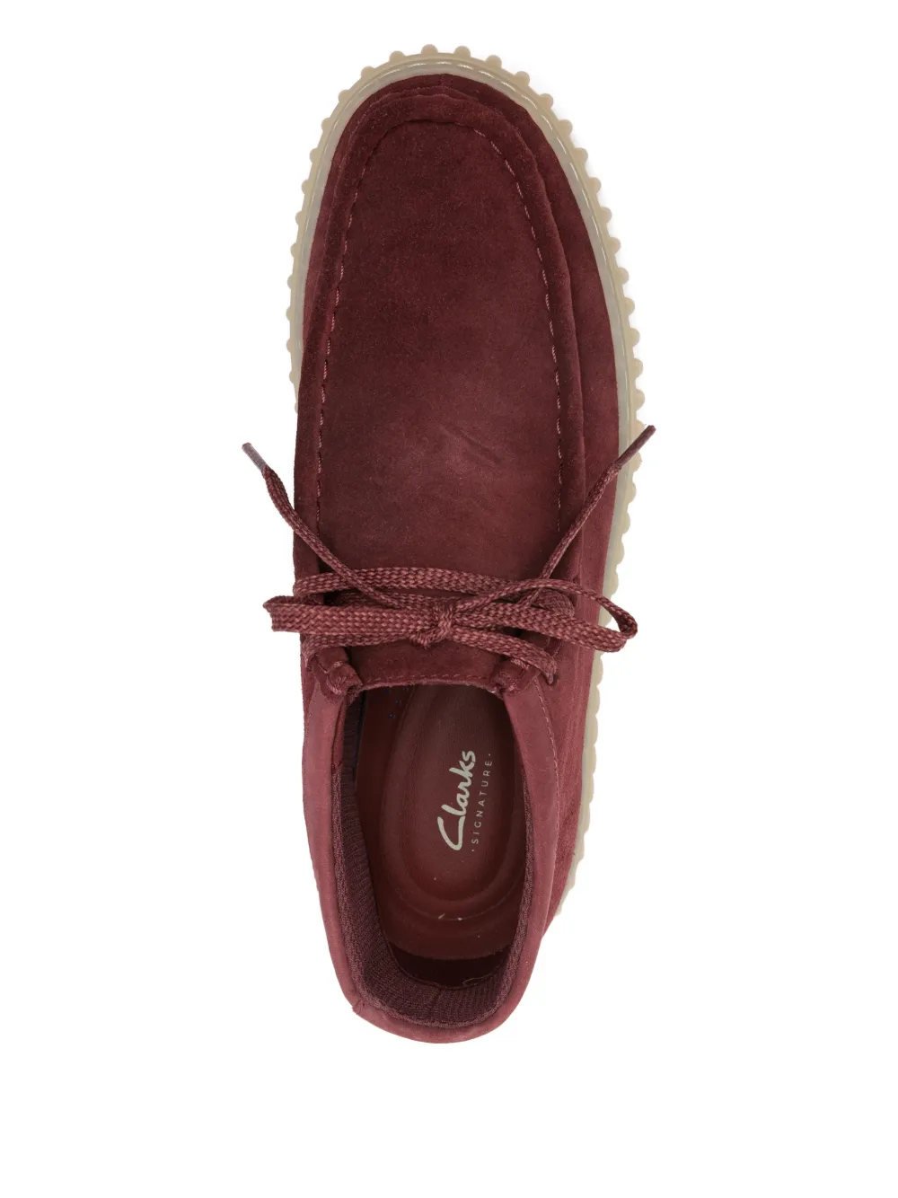 Clarks Originals Torhill Hi leren veterlaarzen Rood