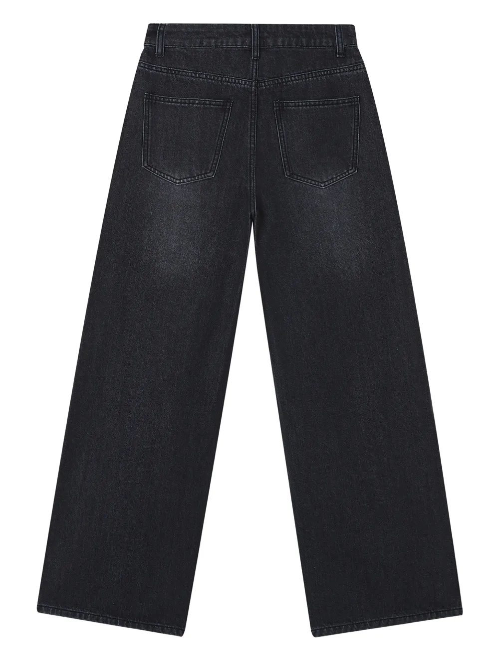 B+ab Wide-leg Jeans In Black