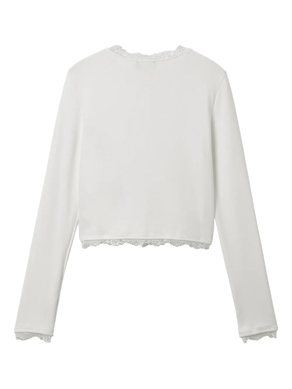 Lace-Trim Cardigan