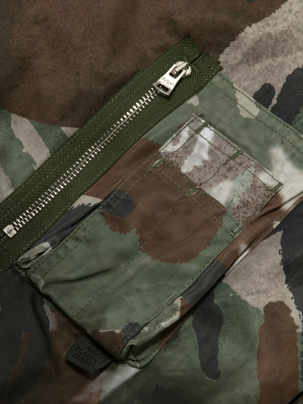 AAPE BY *A BATHING APE Jack met capuchon en rits Groen