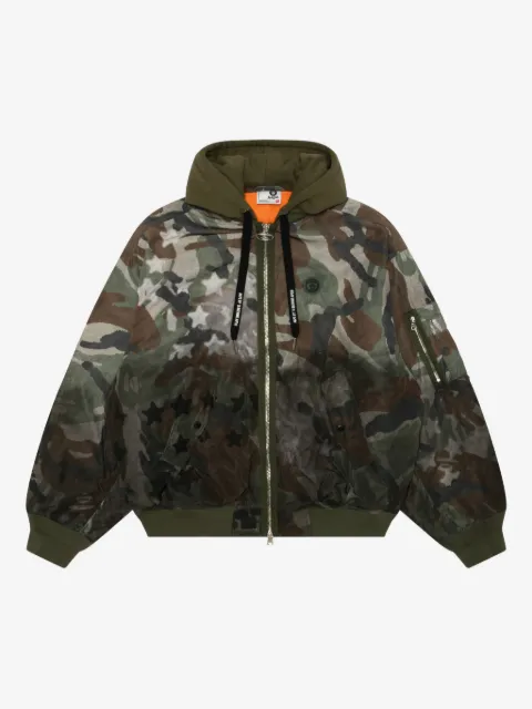 AAPE BY *A BATHING APE® zip-up hooded jacket