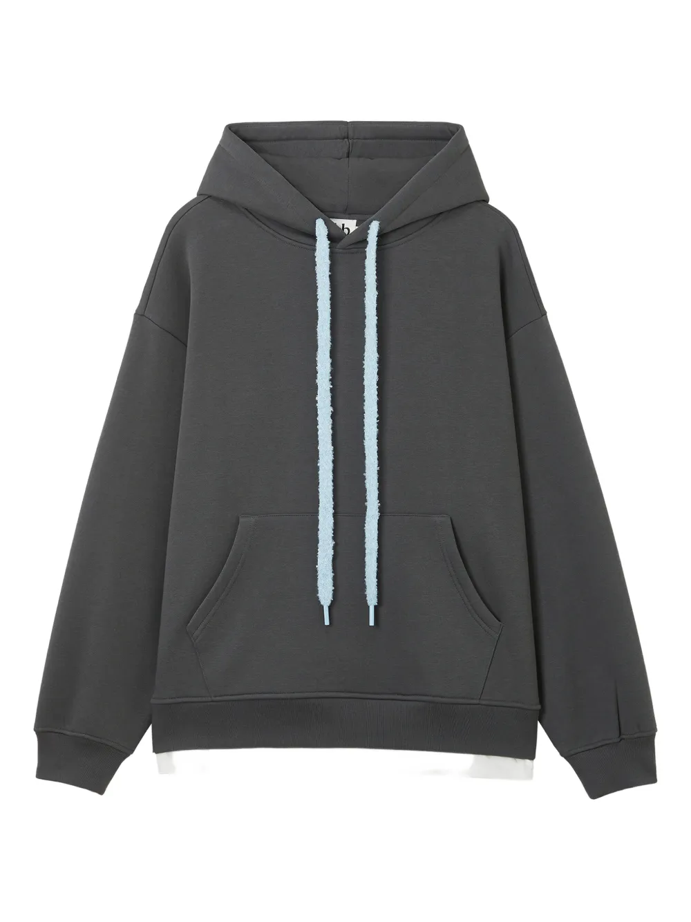 b+ab drawstring pocket hoodie | Grey | Image 1
