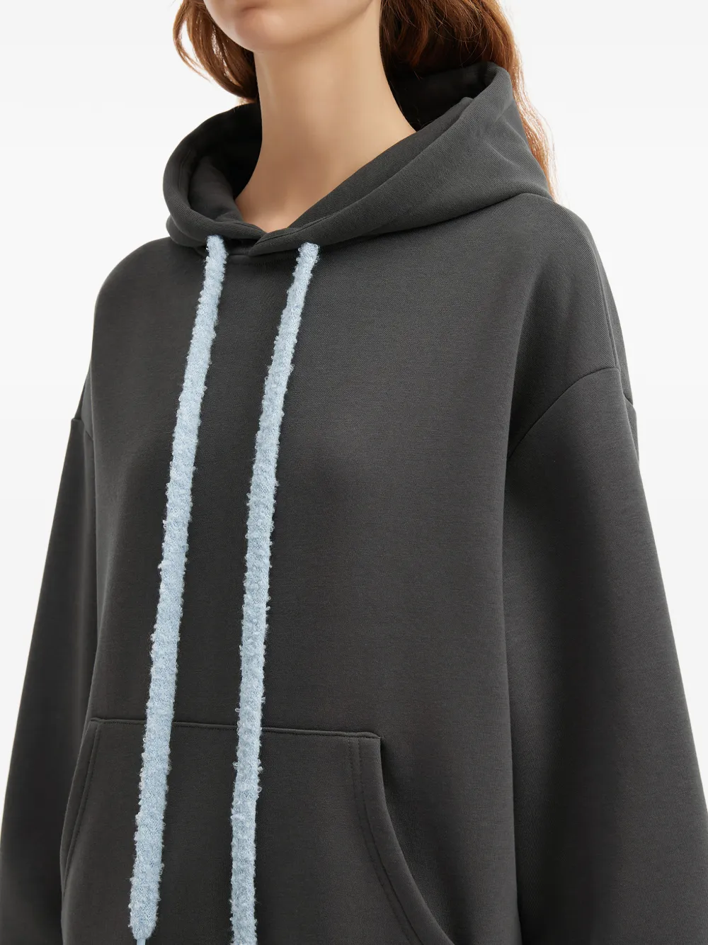 b+ab drawstring pocket hoodie Grijs