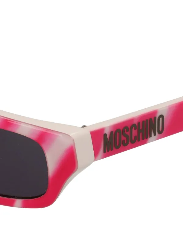 Moschino Pre-Owned logo-detailed rectangle-frame Sunglasses 
