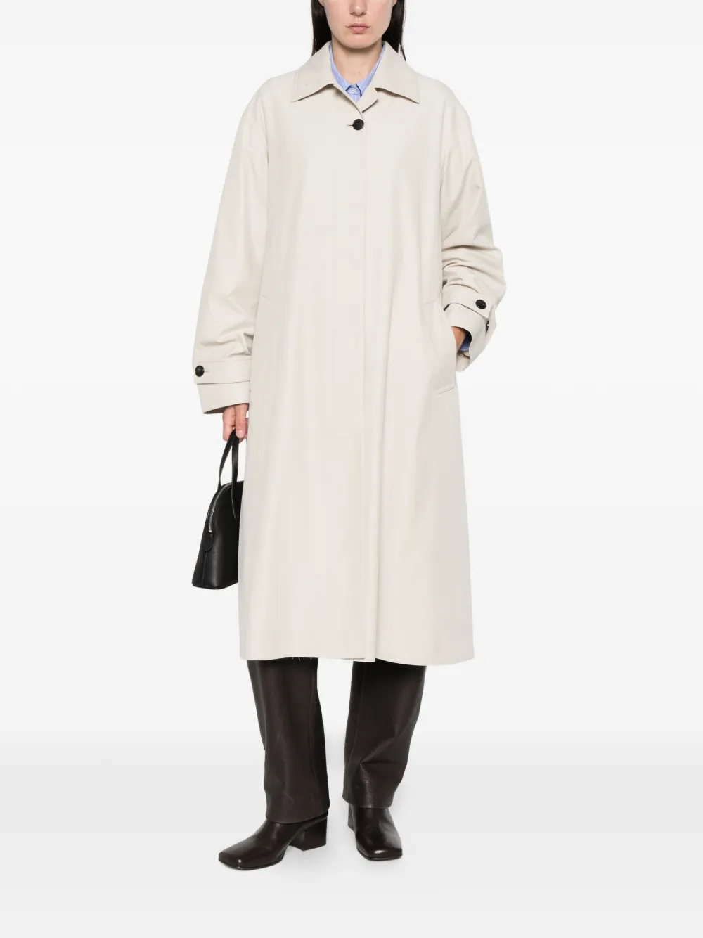 The Row Lolana Coat In Neutral