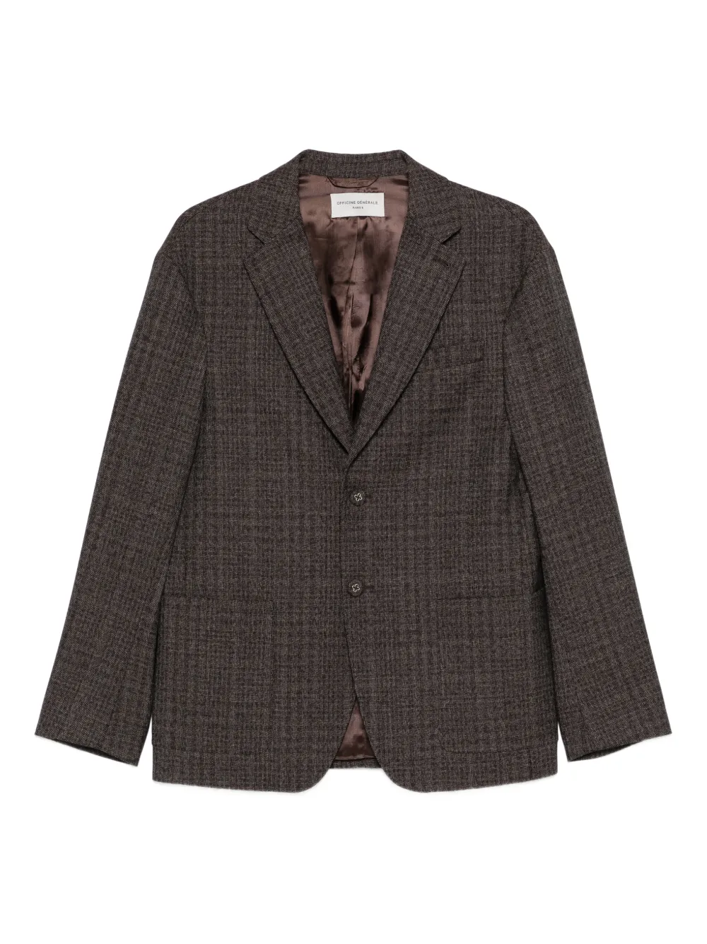 Officine Generale single-breasted blazer - Brown