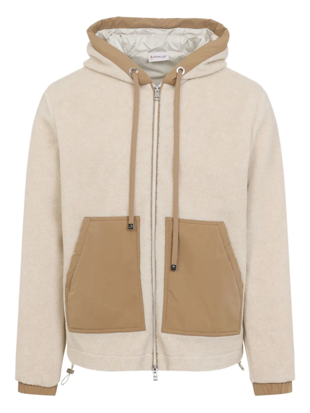 Moncler Teddy hooded jacket | Neutrals | Image 1