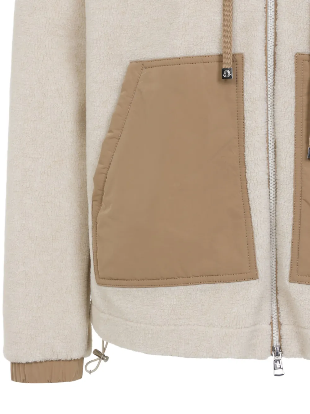 Moncler Teddy jack met capuchon Beige