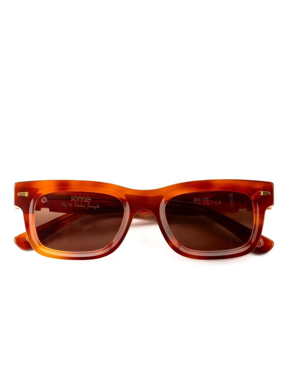 KYme Jedi rectangle-frame sunglasses | Brown | Image 1
