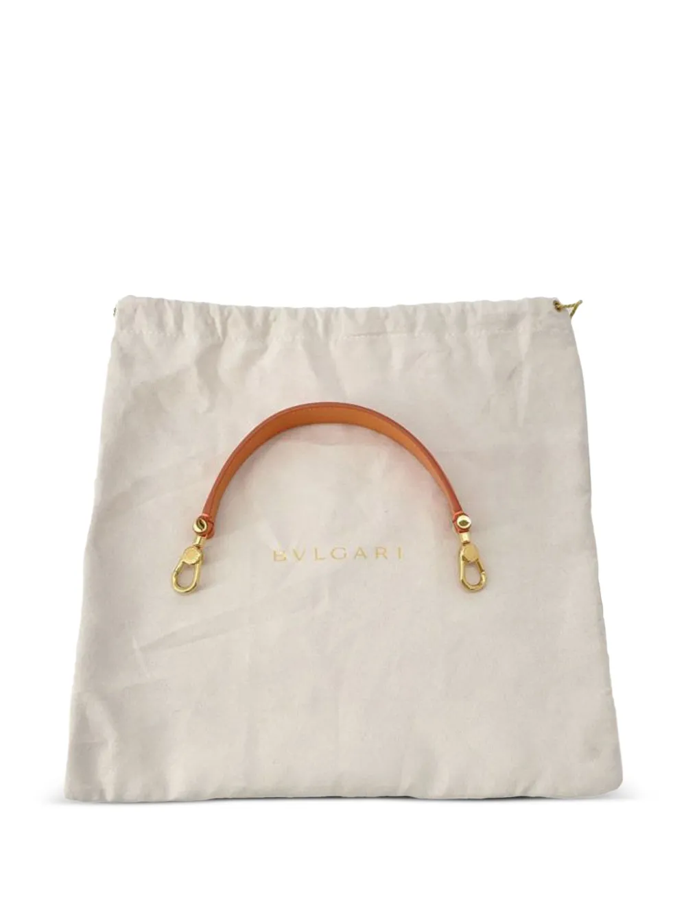 Pre-owned Bvlgari 2010-2025 Small Leather Serpenti Ellipse Satchel In Orange