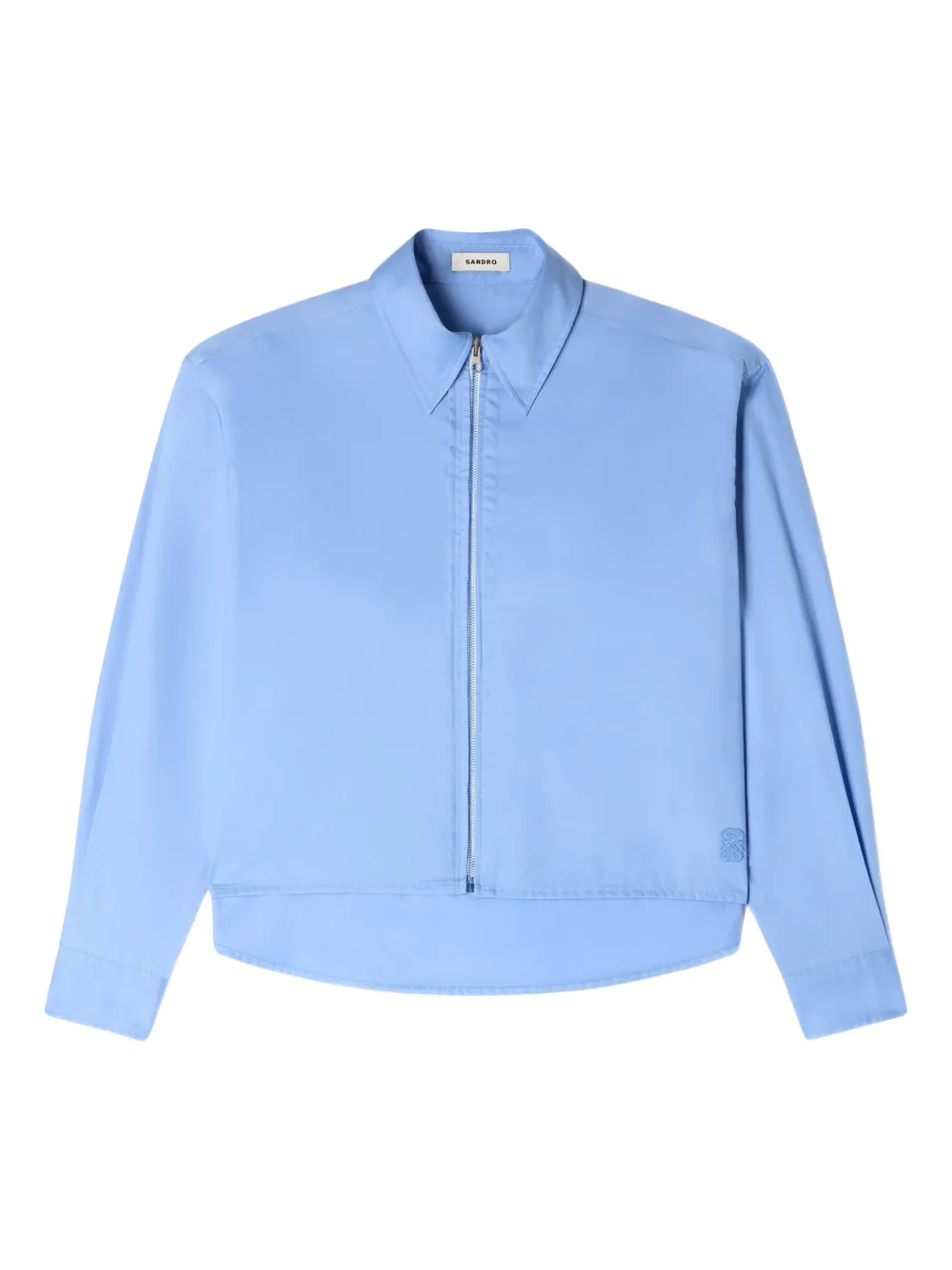 SANDRO Camicia con zip - Blu